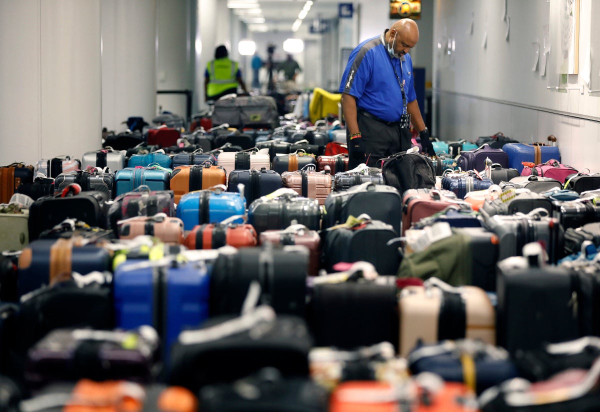 Lost baggage at airport