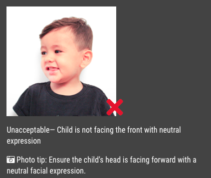 baby passport photo