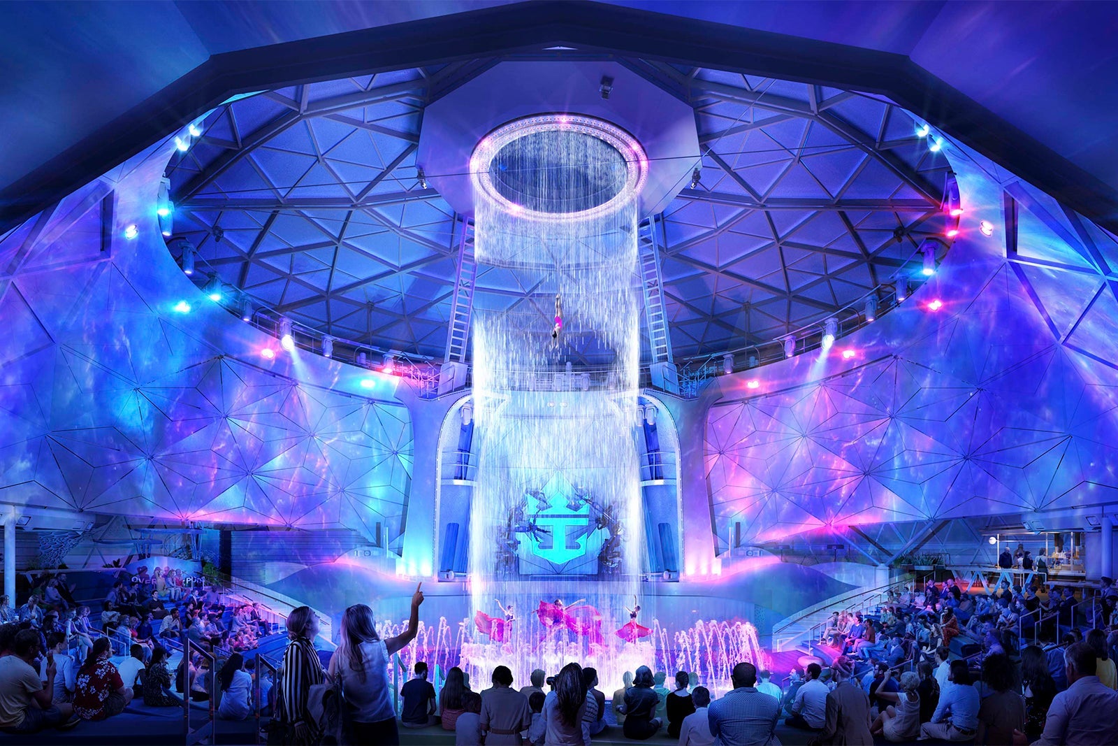 AquaDome on Icon of the Seas.