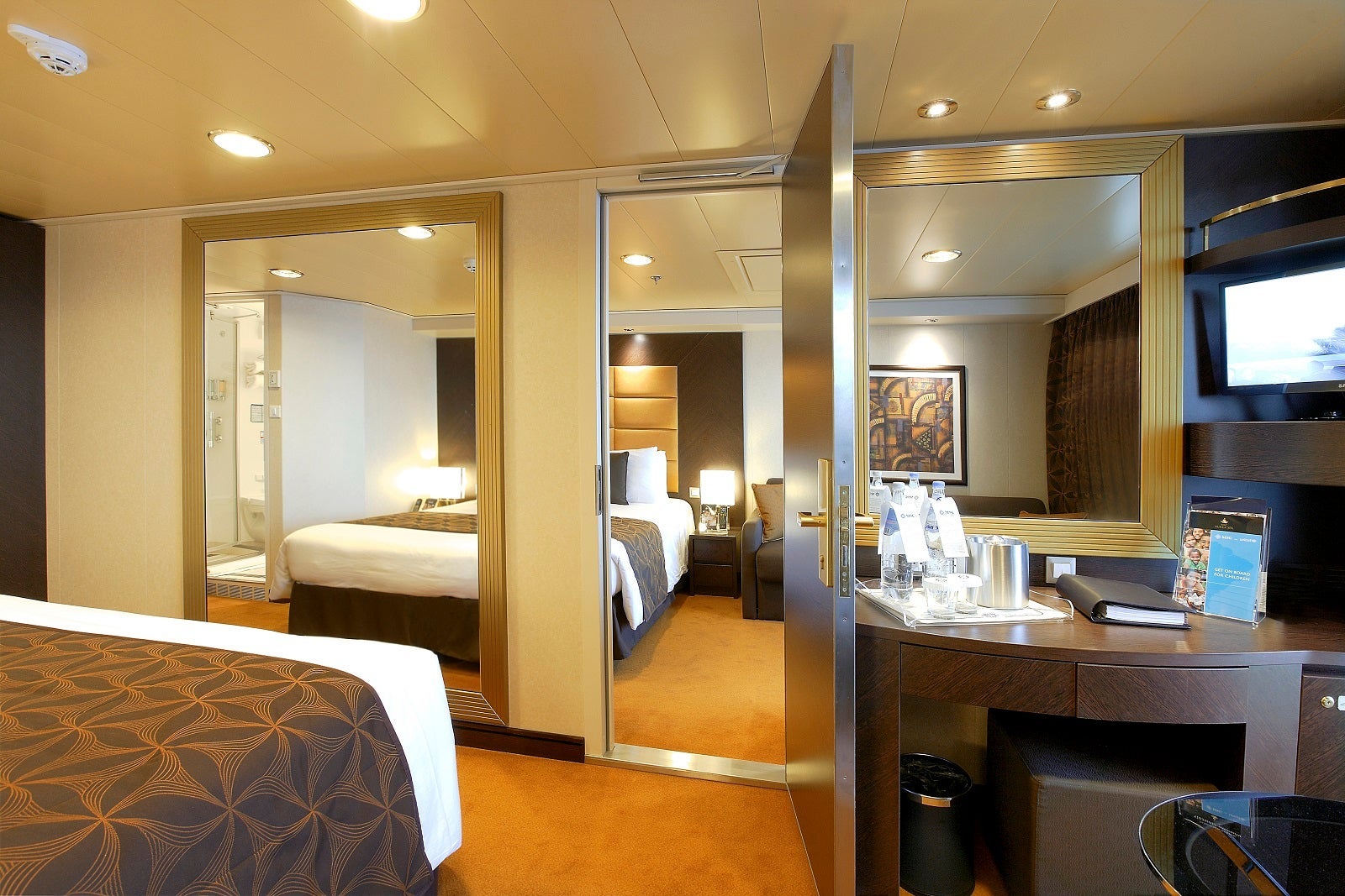 Connecting family cabin on MSC Divina cruise ship
