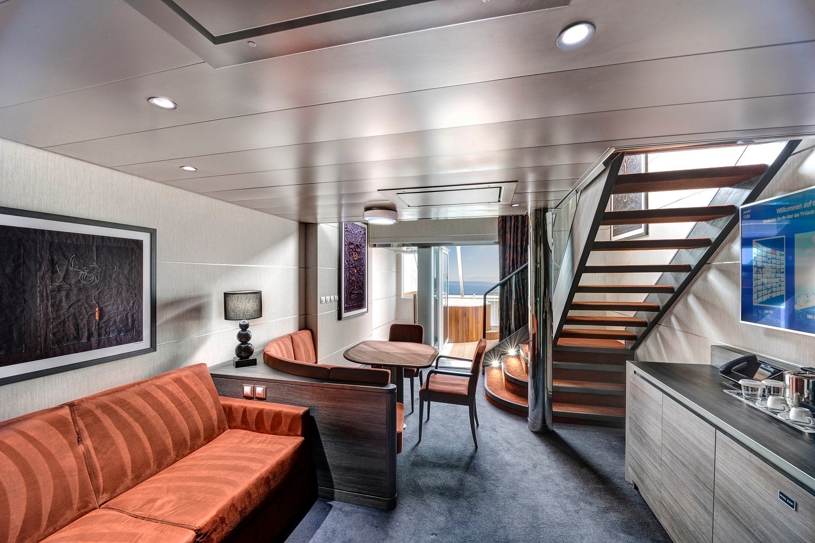 Yacht Club Duplex Suite on MSC Meraviglia cruise ship