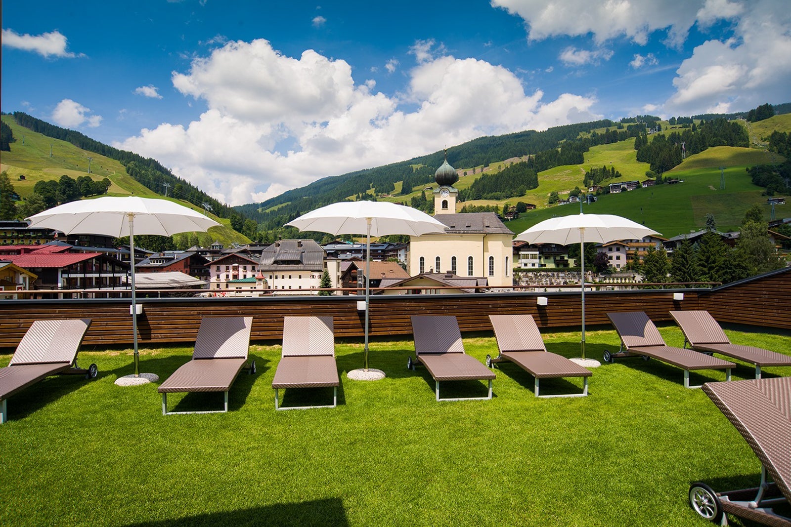 Alpinresort sport spa resort roof patio view