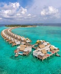 aerial view of Emerald Maldives Resort and Spa
