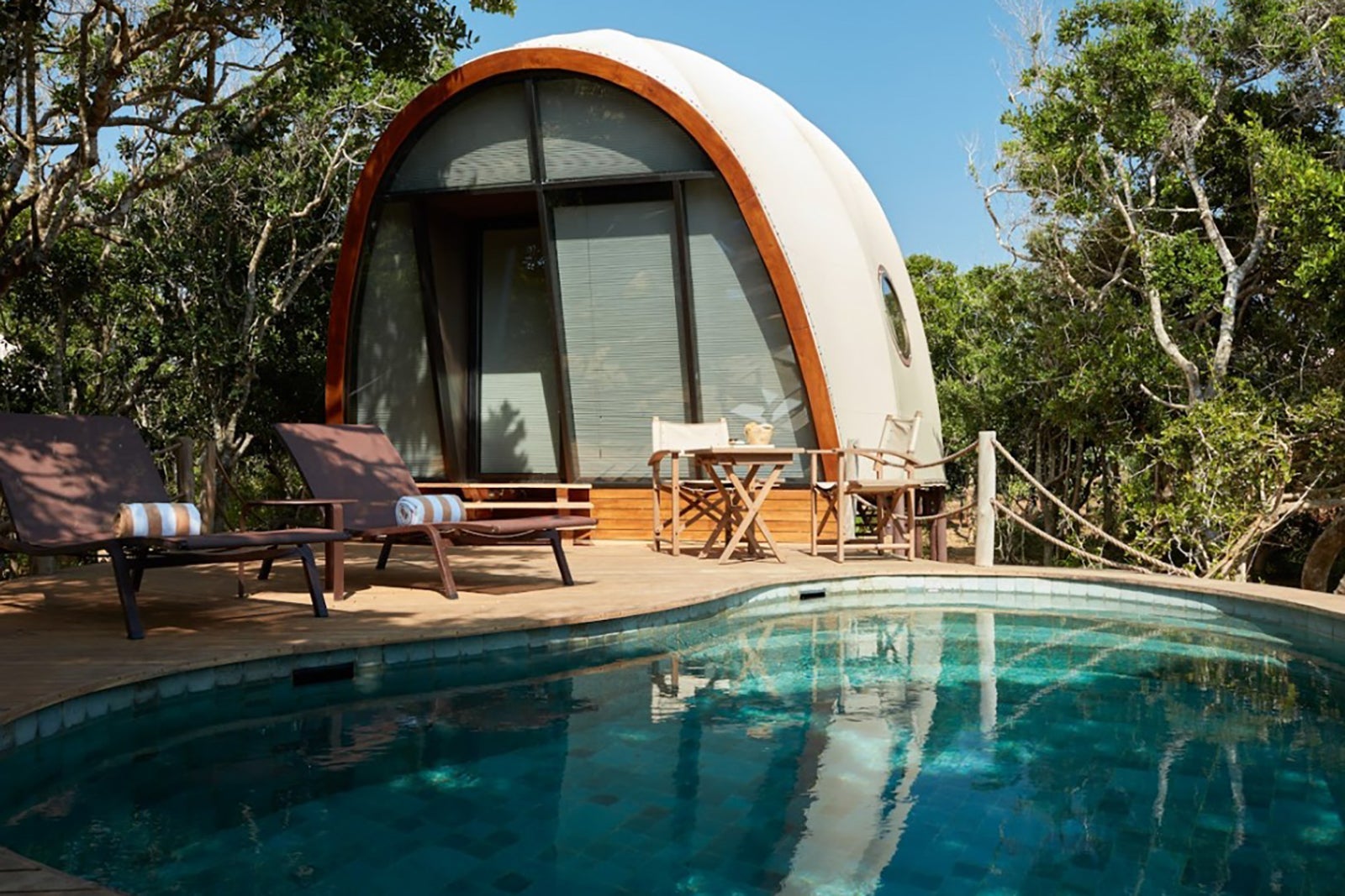 Private pool at Wild Coast Tented Lodge