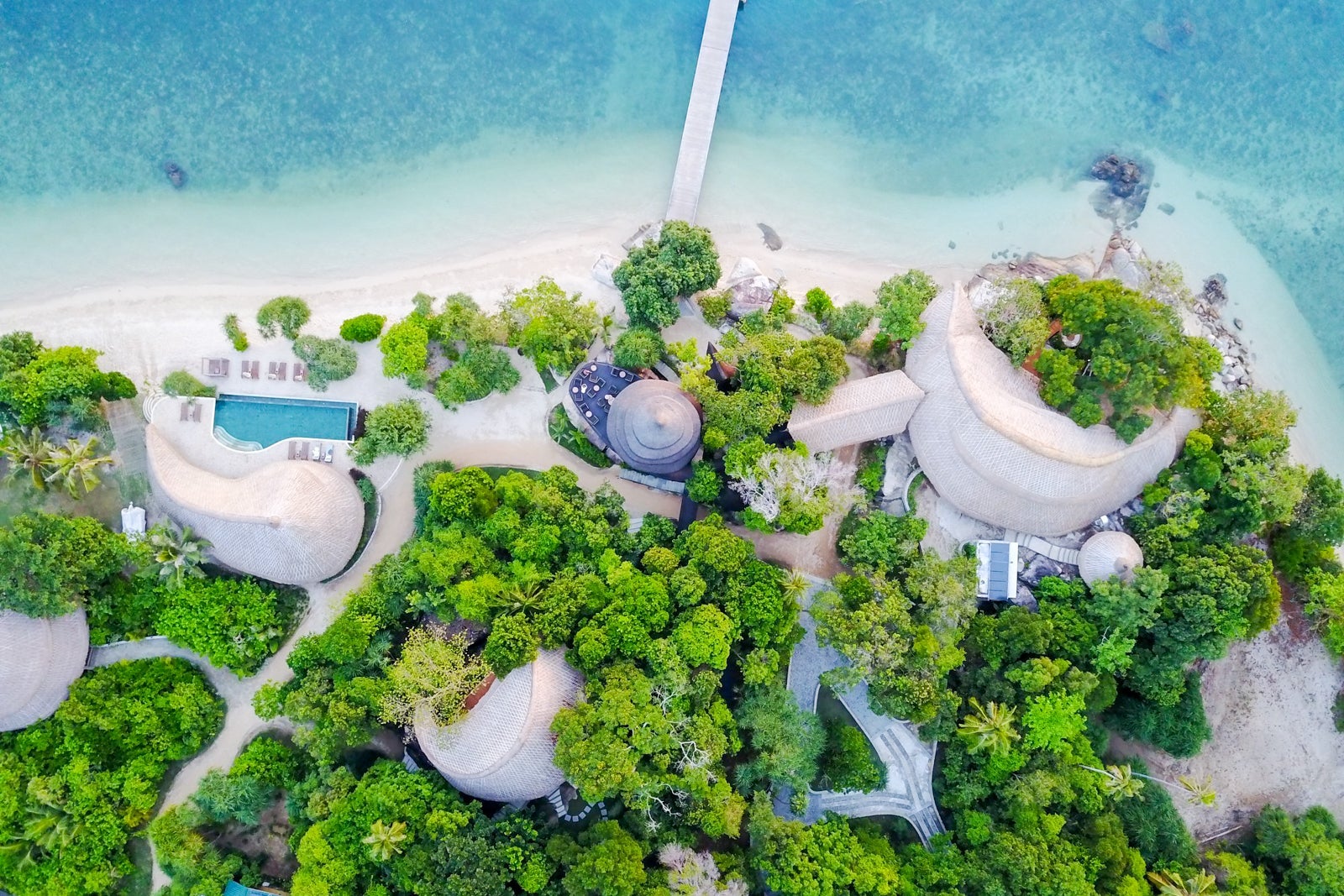 Cempedak Private Island from above