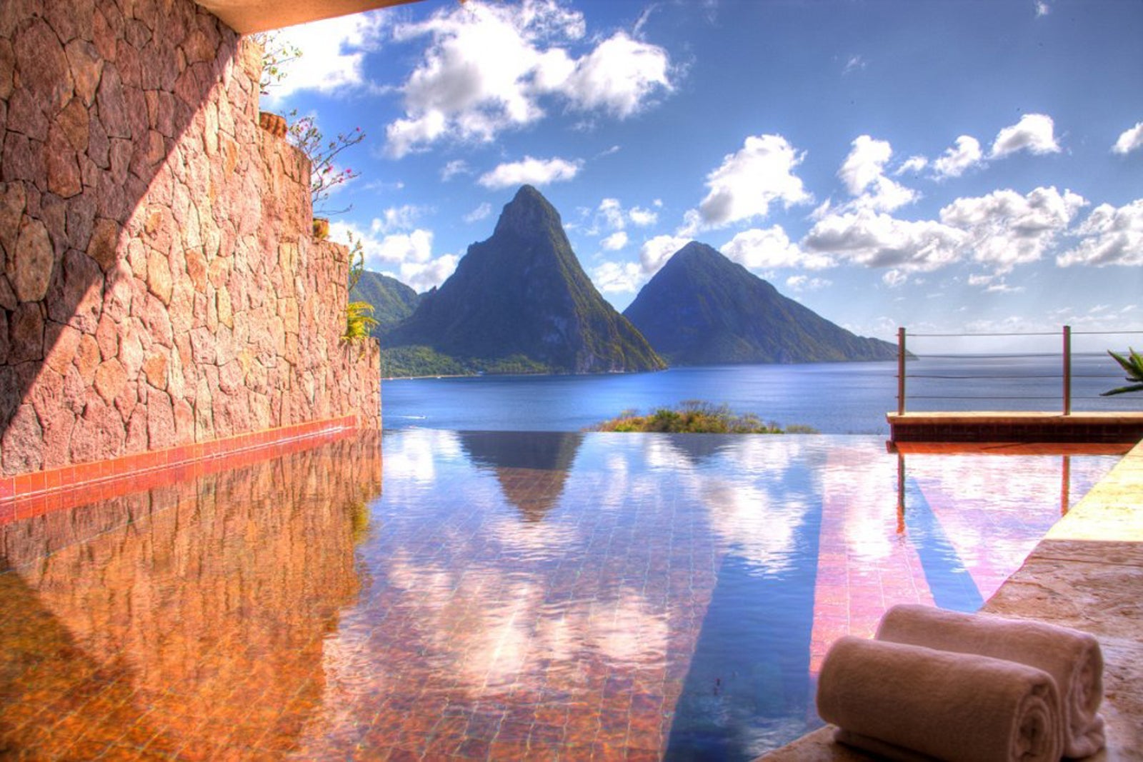 private pool at Jade Mountain St. Lucia