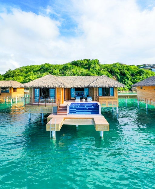 Overwater bungalow at the Royalton Antigua