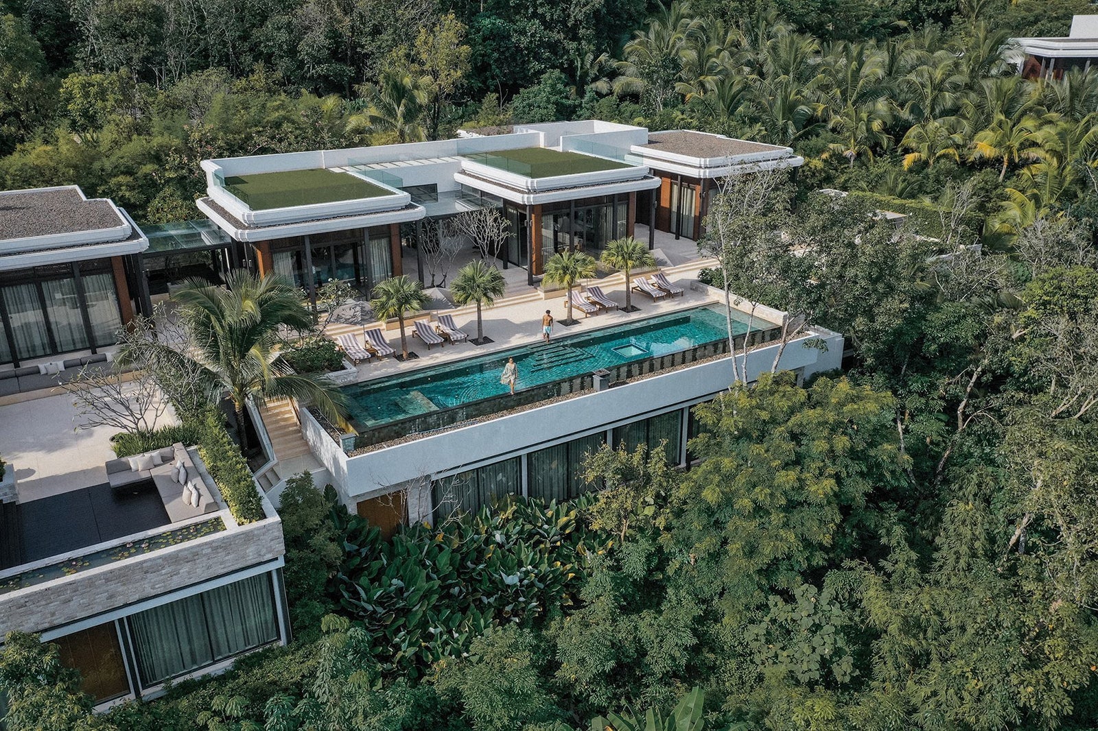 Anantara Layan Phuket Resort pool and aerial view