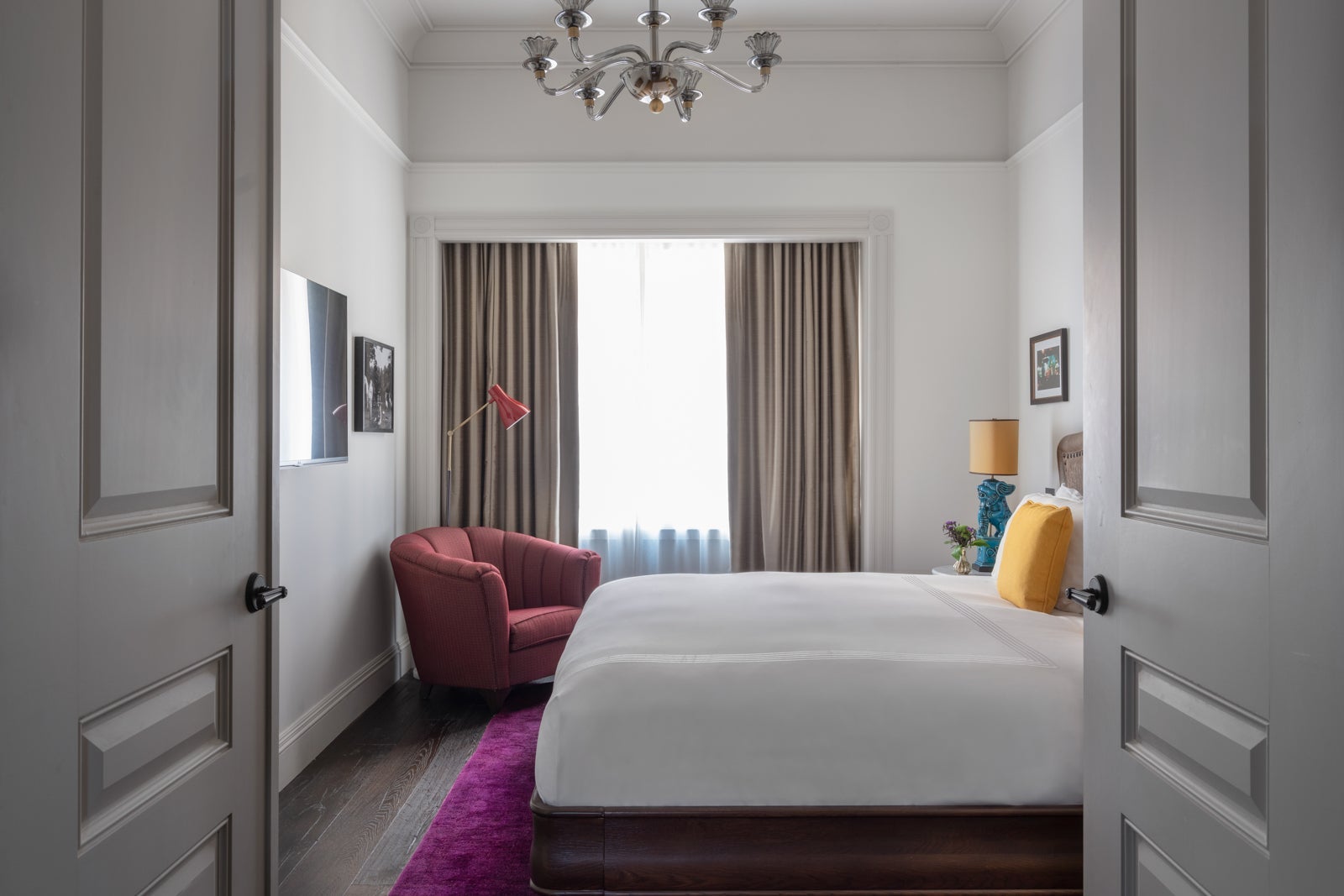 a guest room at The Beekman, a Thompson Hotel