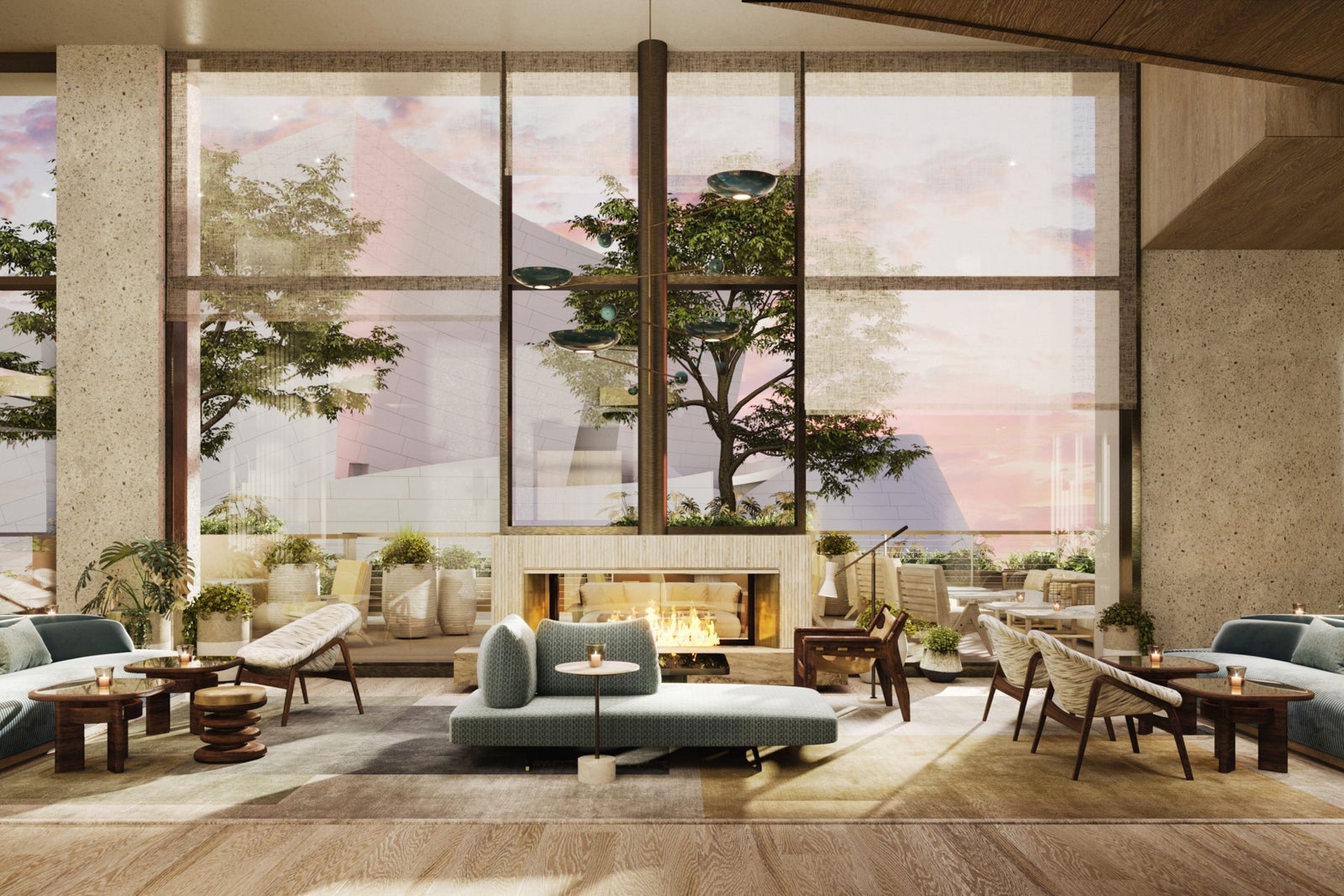 Conrad Los Angeles lobby