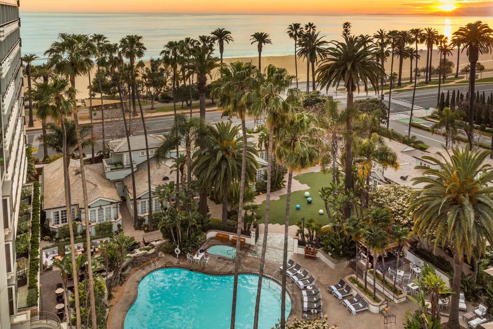 Fairmont Miramar Hotel & Bungalows pool and aerial view