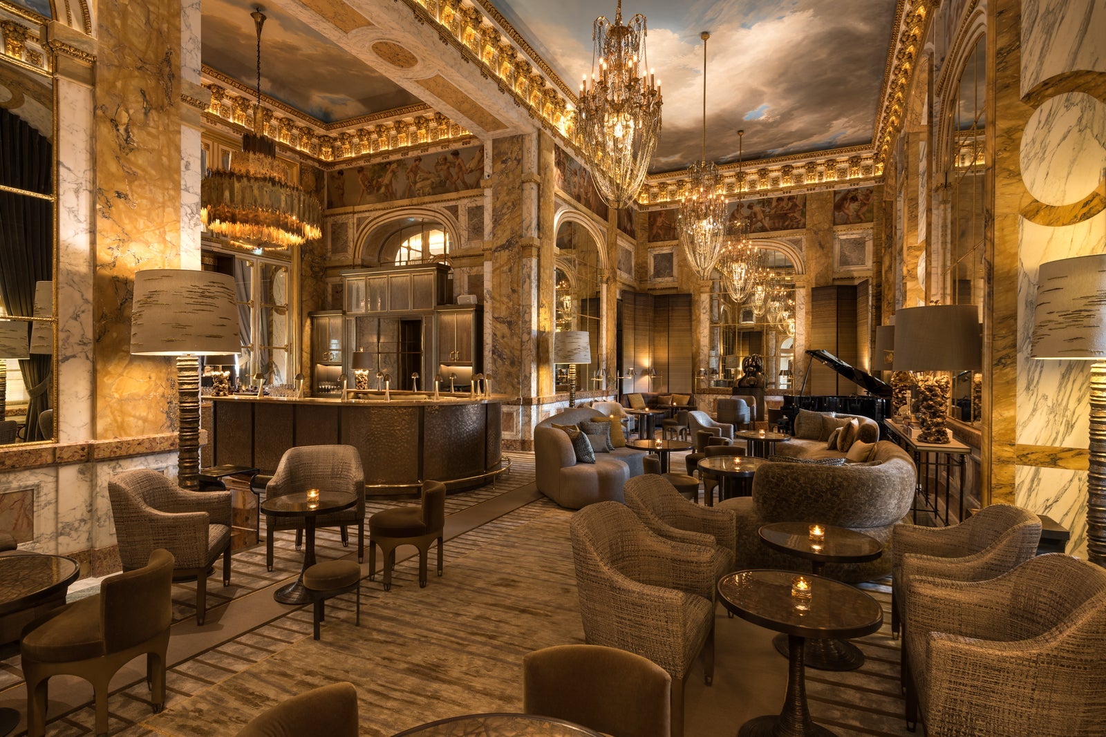interior restaurant lounge area