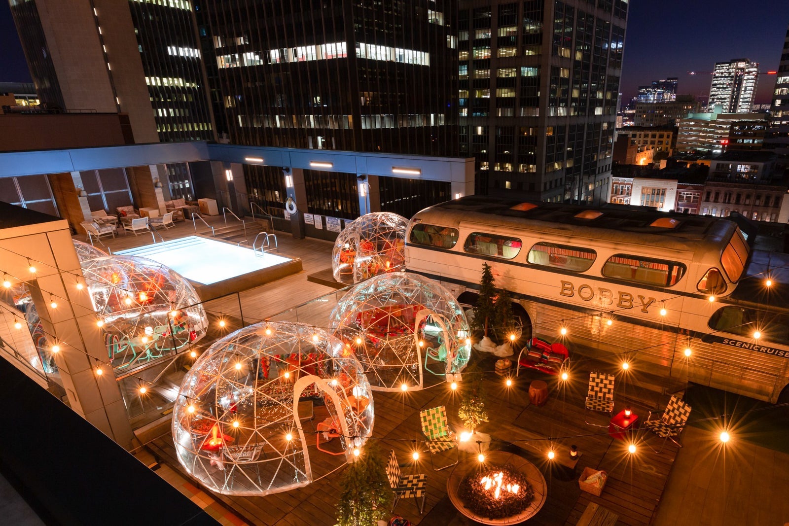 rooftop igloos