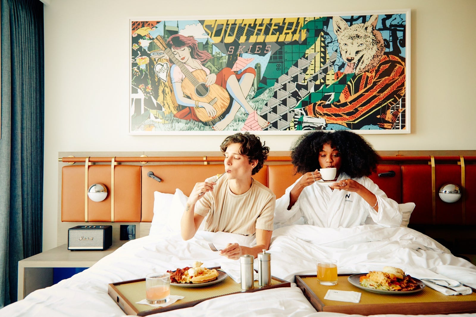 people in bed at W Nashville