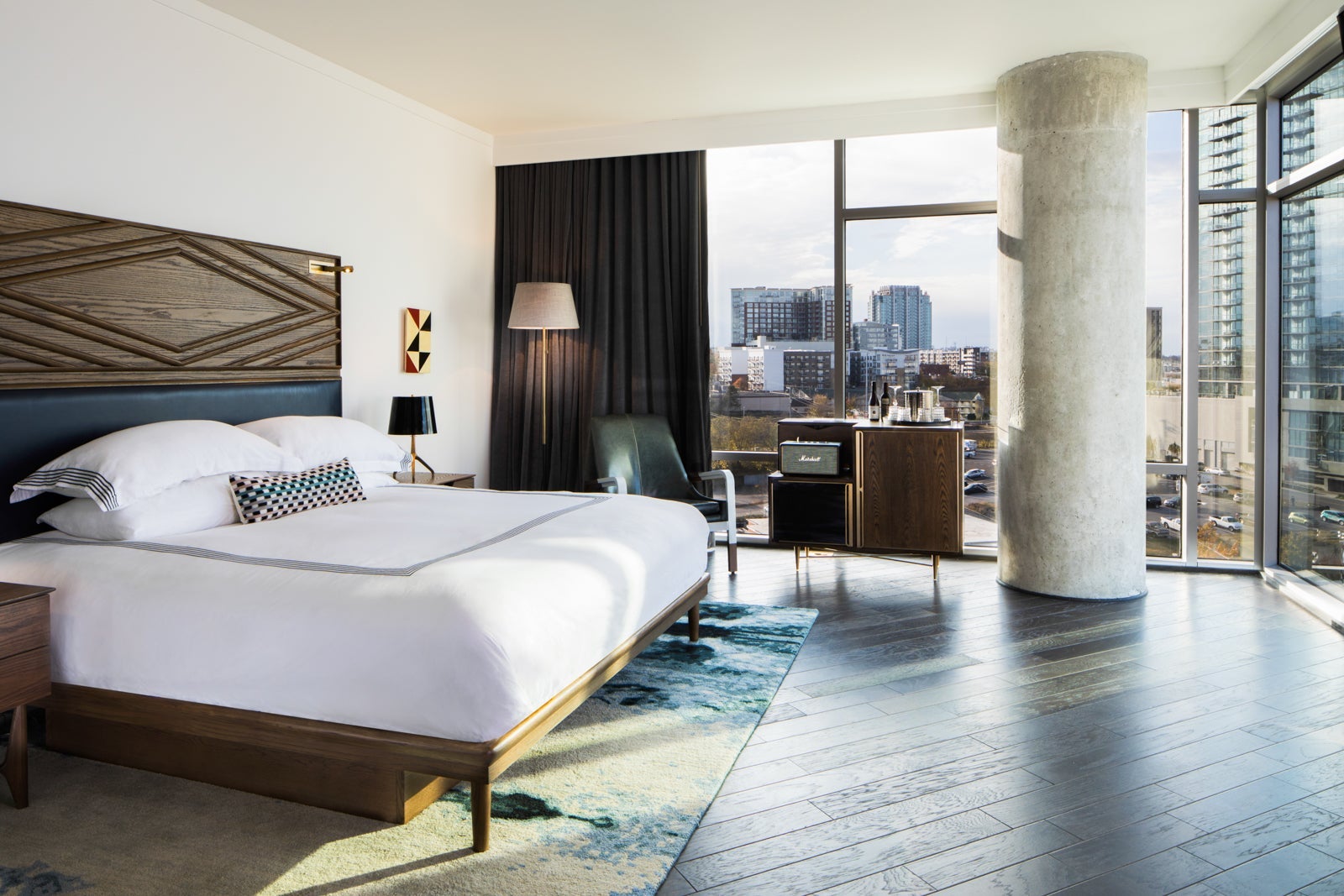guest room at the Thompson Nashville