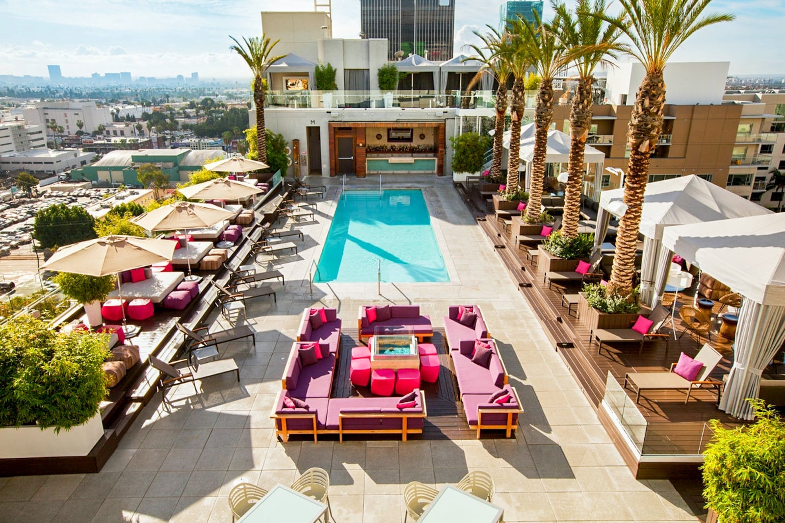 W Hollywood pool and exterior
