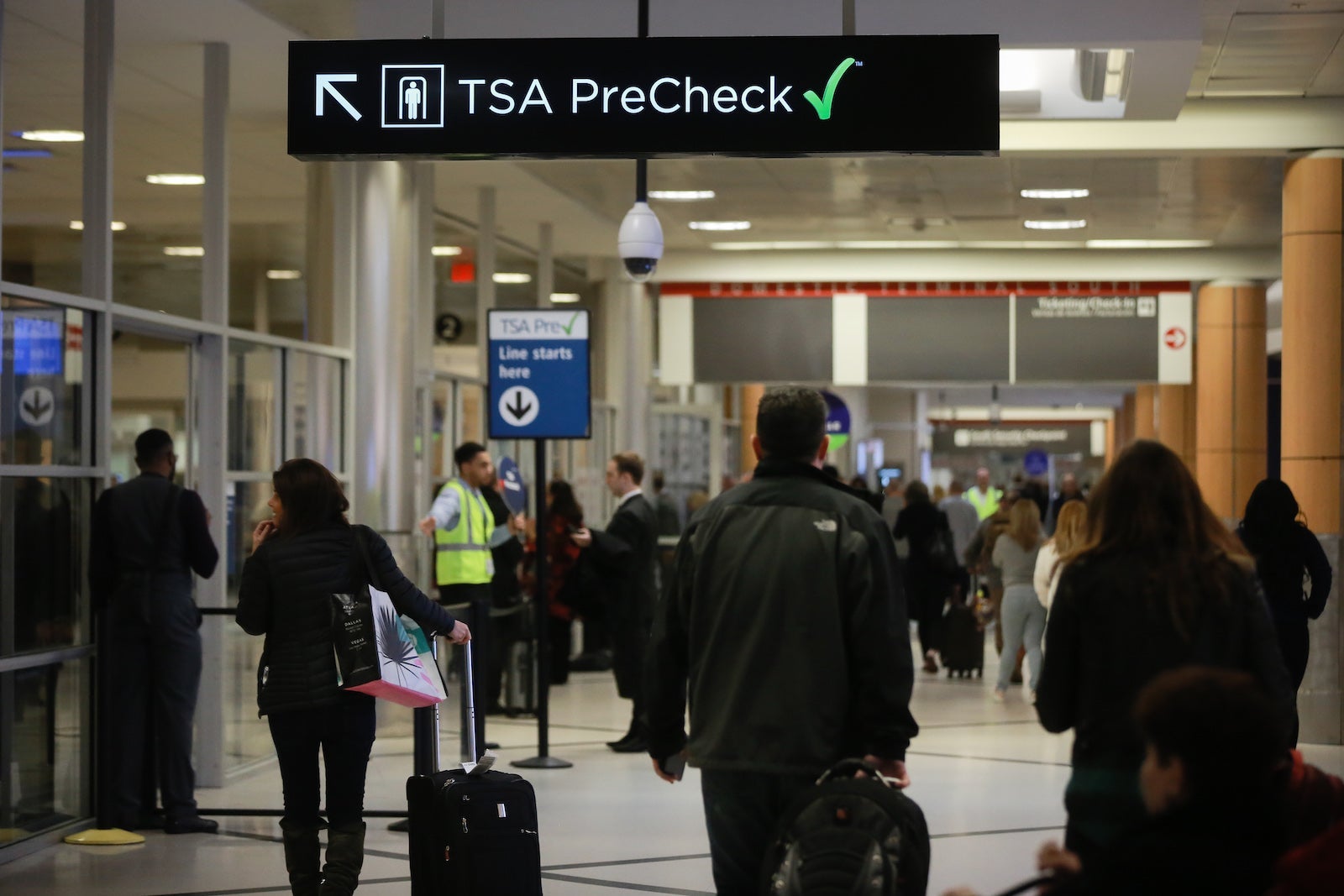 TSA PreCheck area of an airport