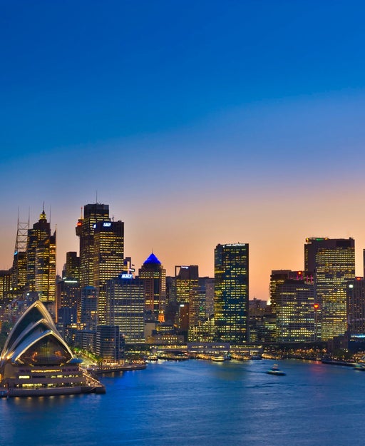Sydney Opera house and cityscape