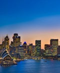 Sydney Opera house and cityscape