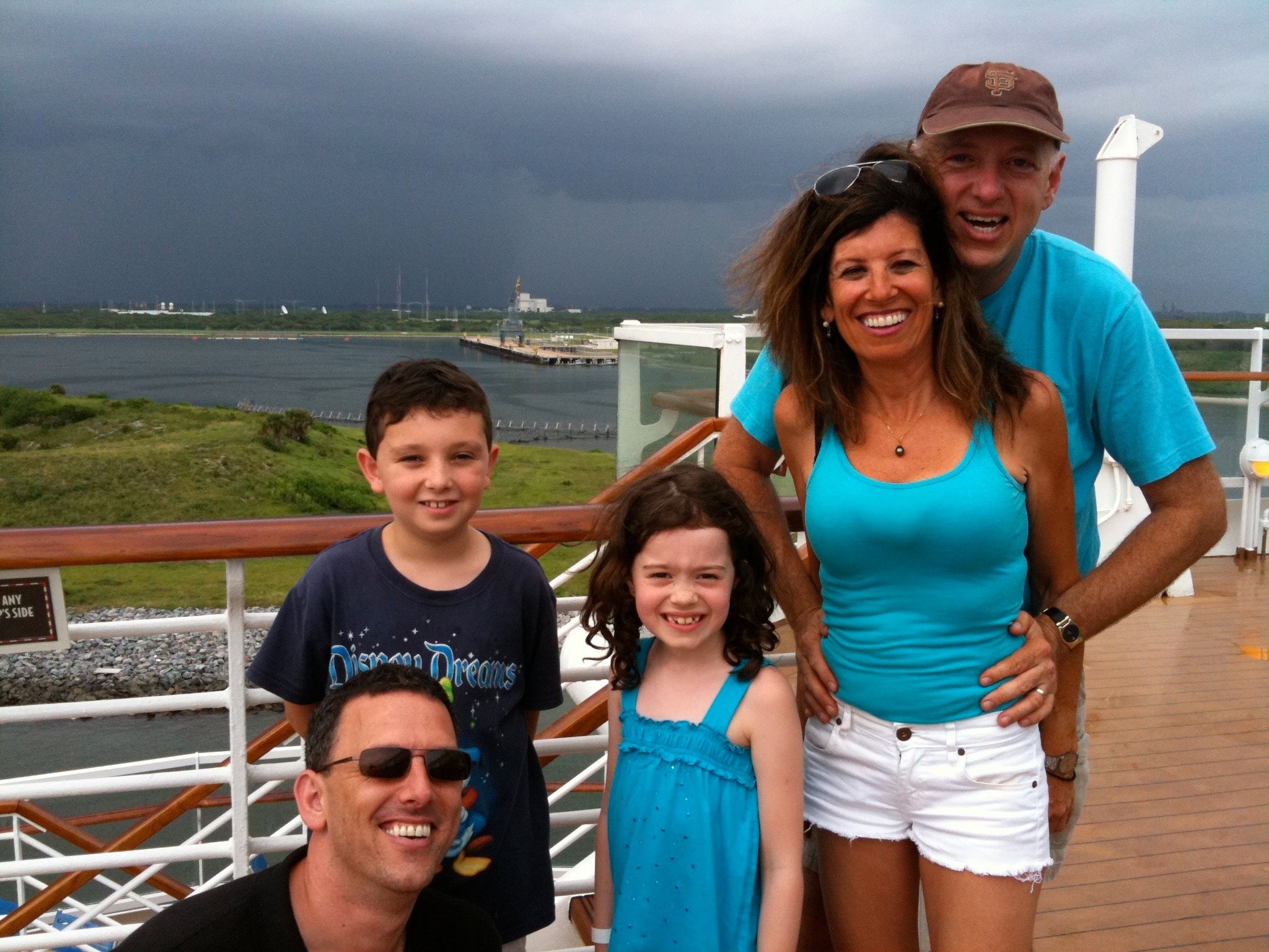 Kyle and family on the Disney Wonder