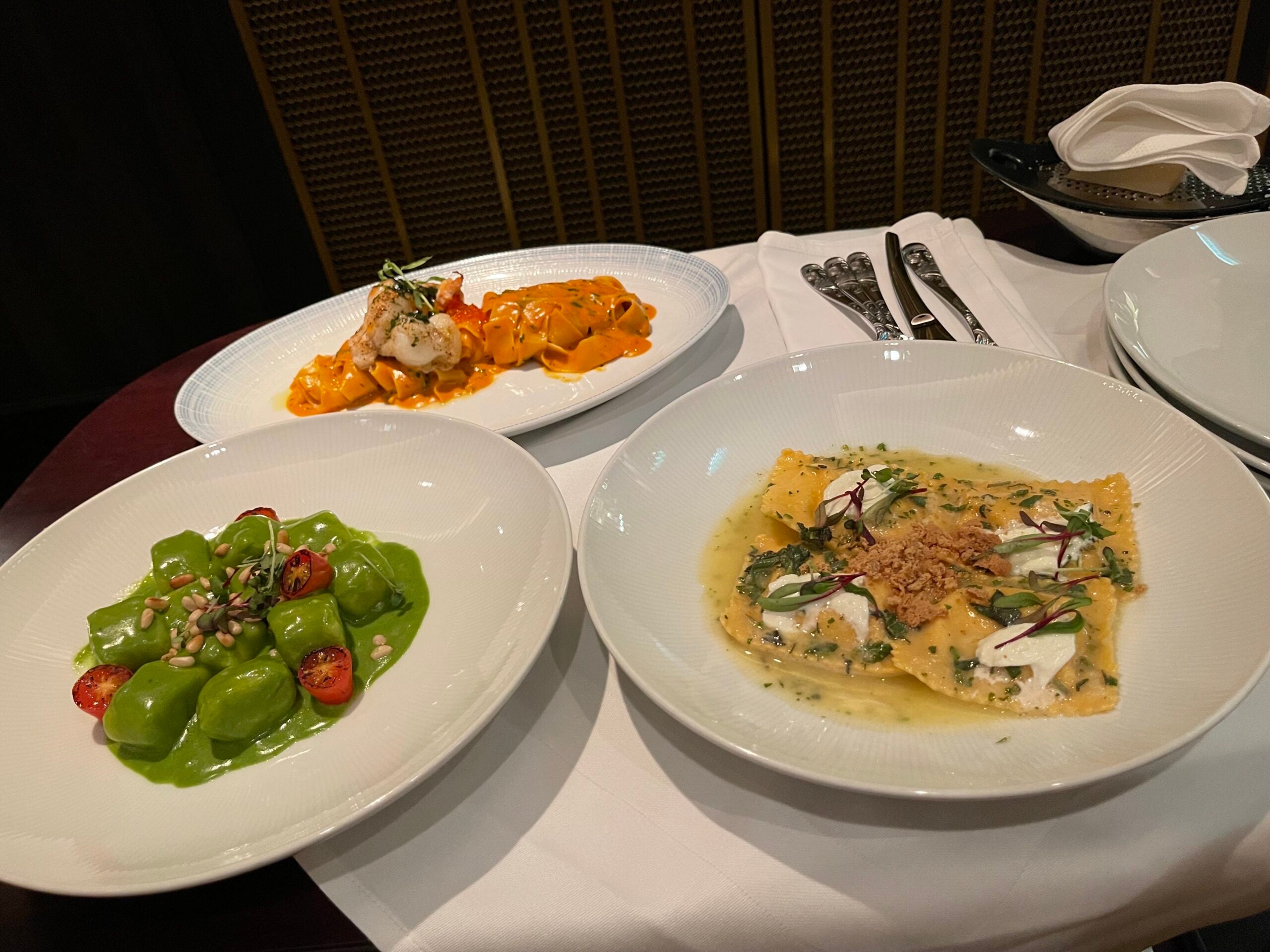 Meal at Palo on Disney Wish