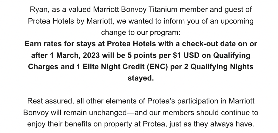 Protea hotels updates from Ryan