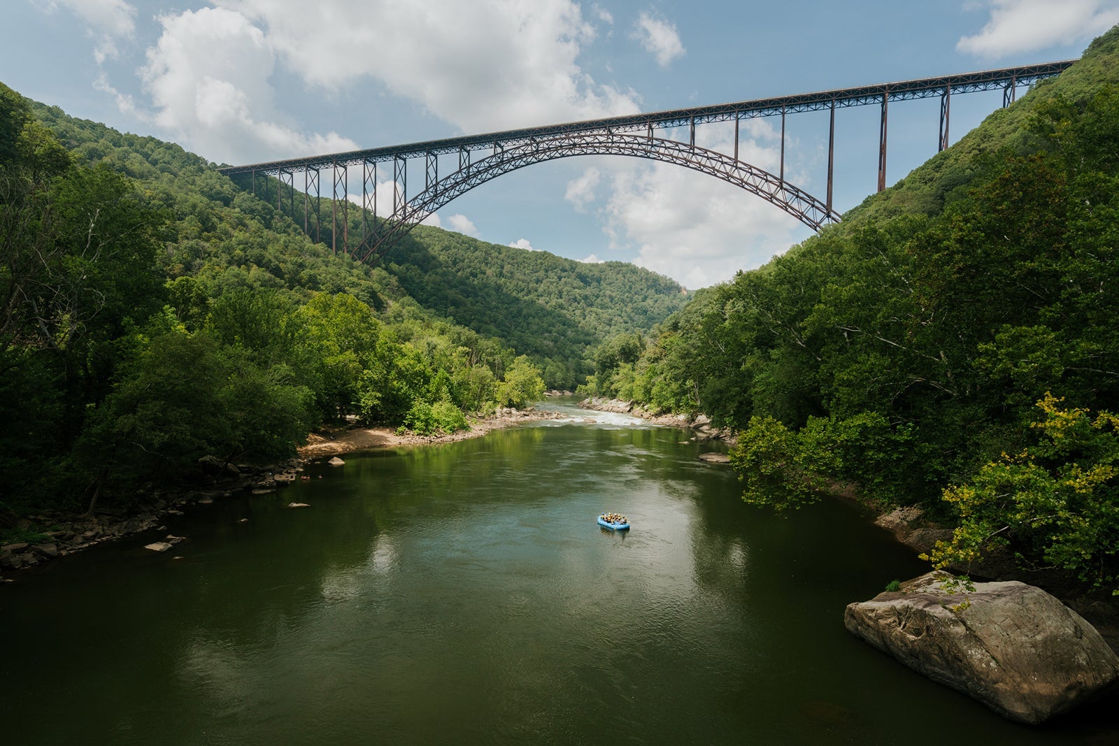 The New River Gorge Bridge in West Virginia