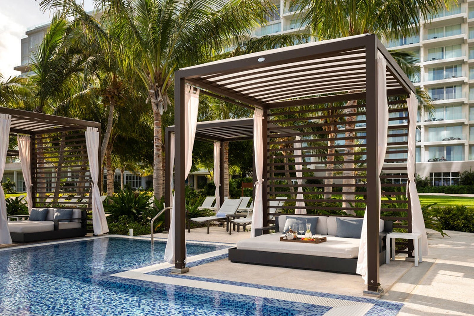 Ritz Carlton Turks and Caicos poolside cabana