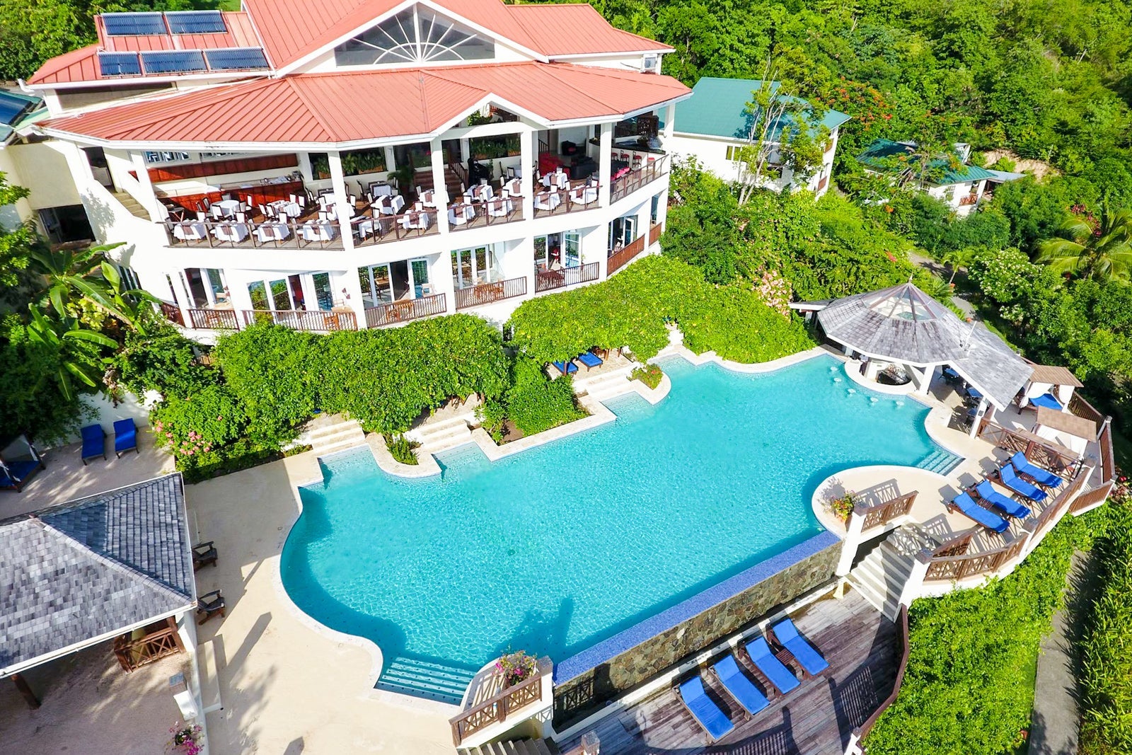 Swim up pool view Calabash Cove, St Lucia