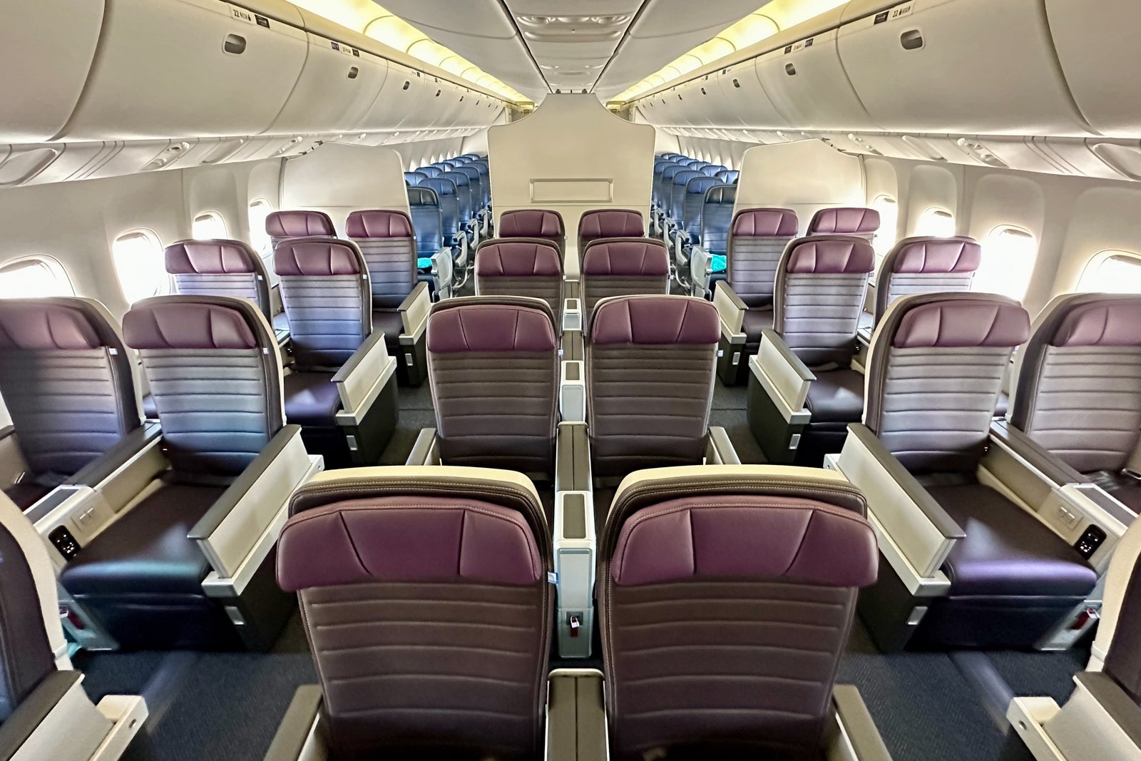Premium Plus on board a United Airlines Boeing 767-400.