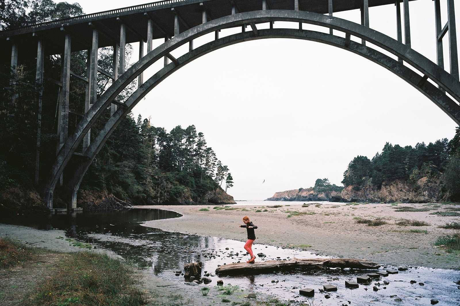Russian Gulch State Park in Mendocino, California
