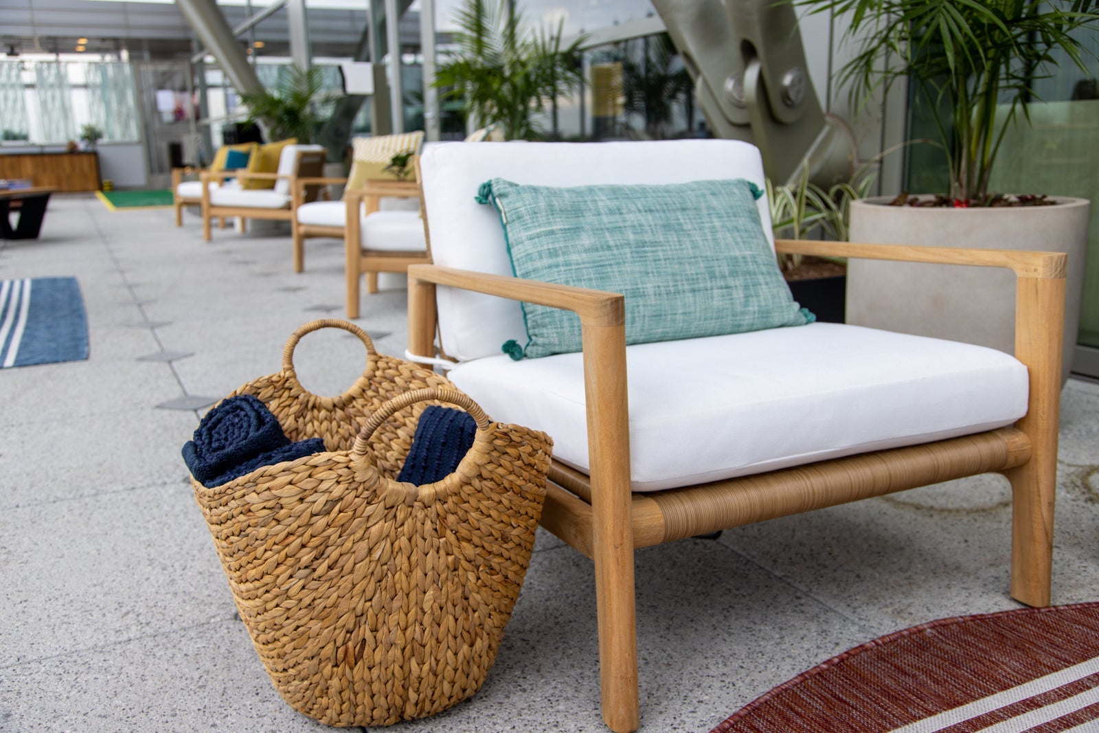 furniture on the Sapphire Terrace's outdoor space