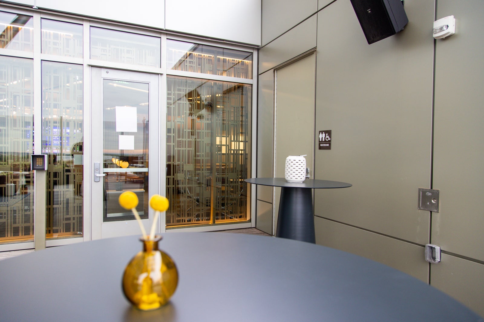 a door leading to an outdoor patio