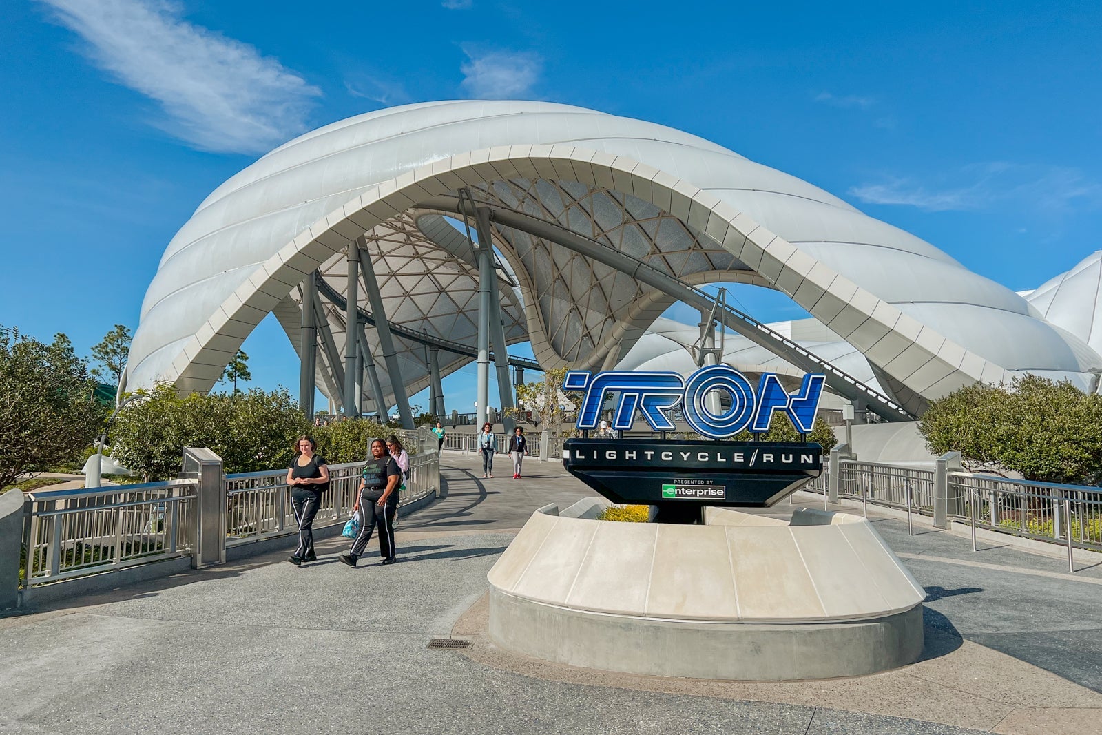 Entrance to Tron Lightcycle Run at Magic Kindom