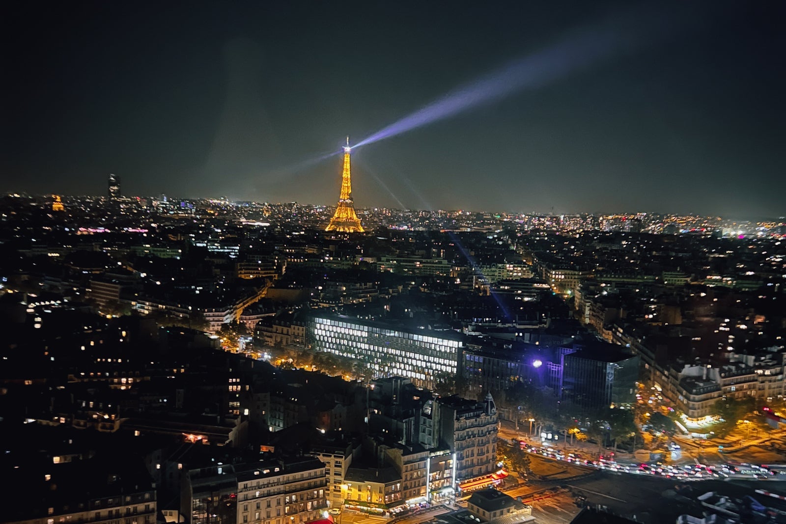Paris Eiffel Tower at night
