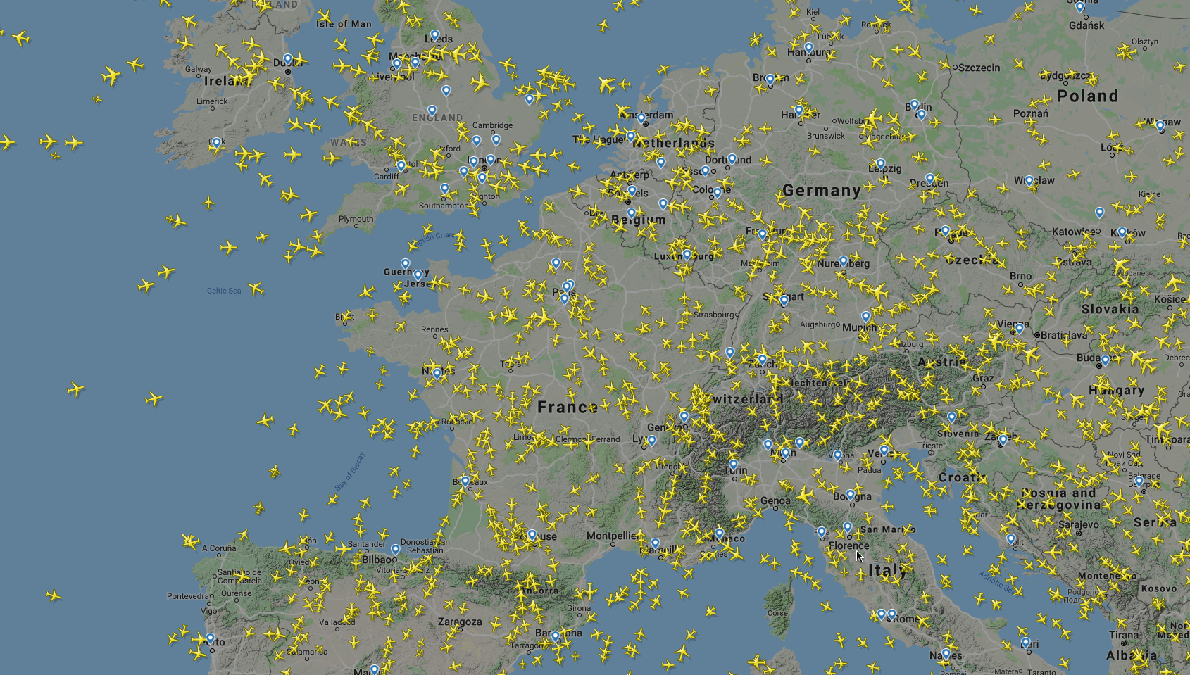 flight radar map