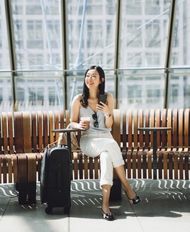 Woman at the airport