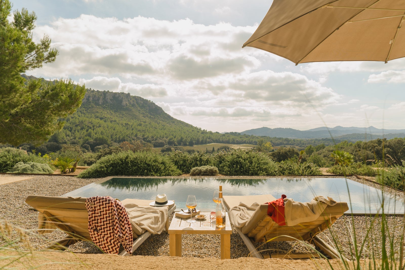 A poolside view of a Hyatt