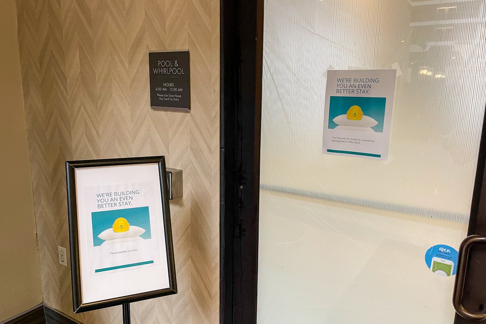 Closed fitness center Embassy Suites Georgetown