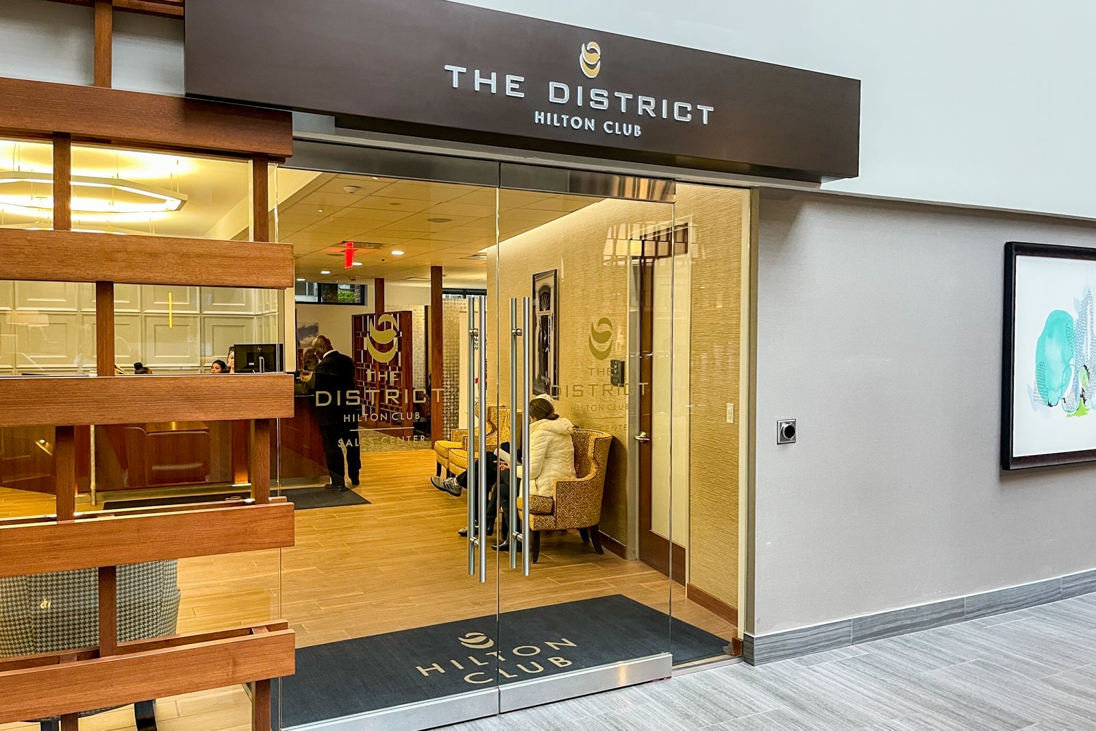 The District entrance