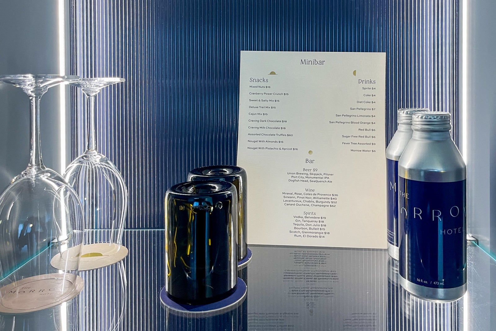 Glasses in the Morrow hotel