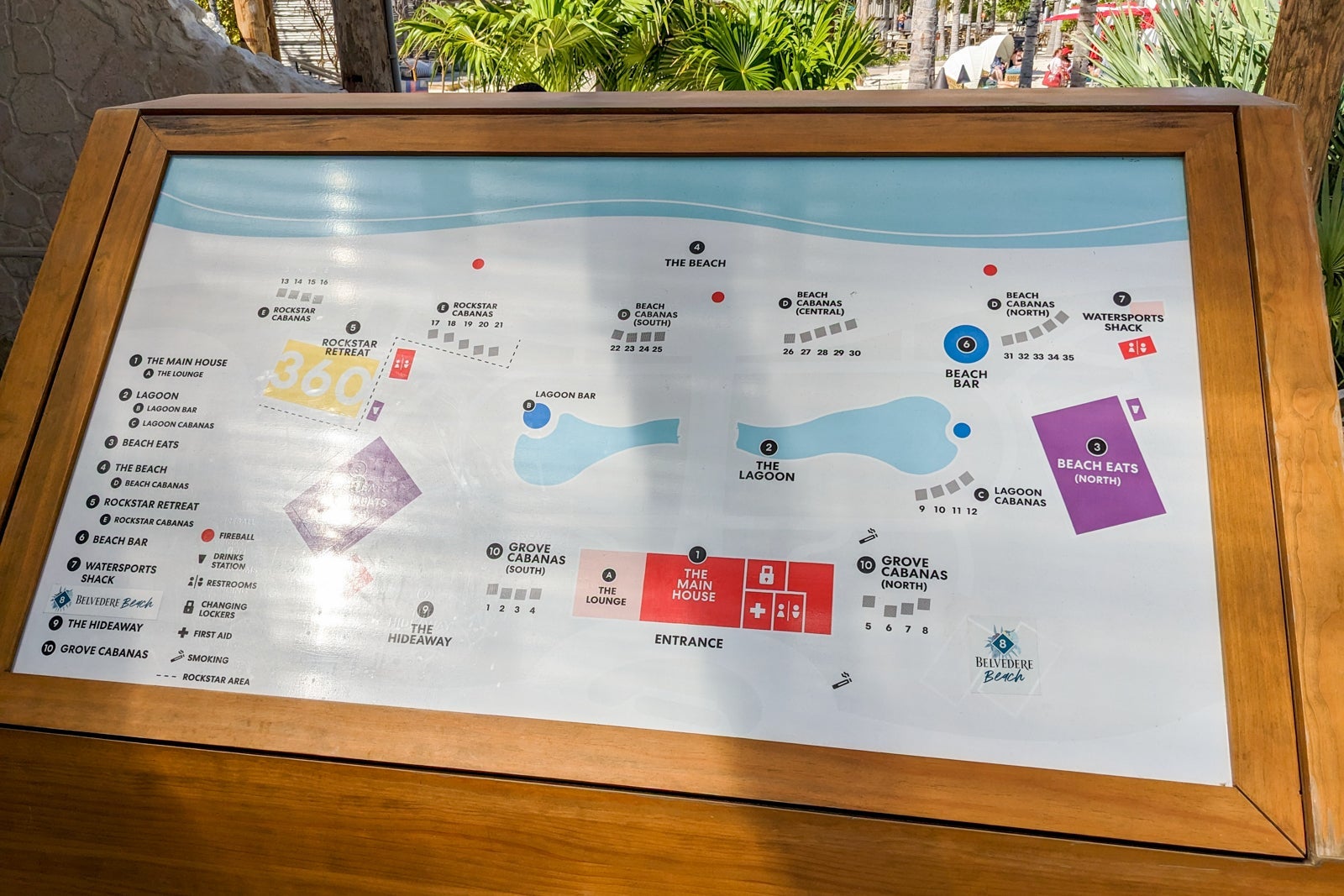 Bimini Beach Club map.