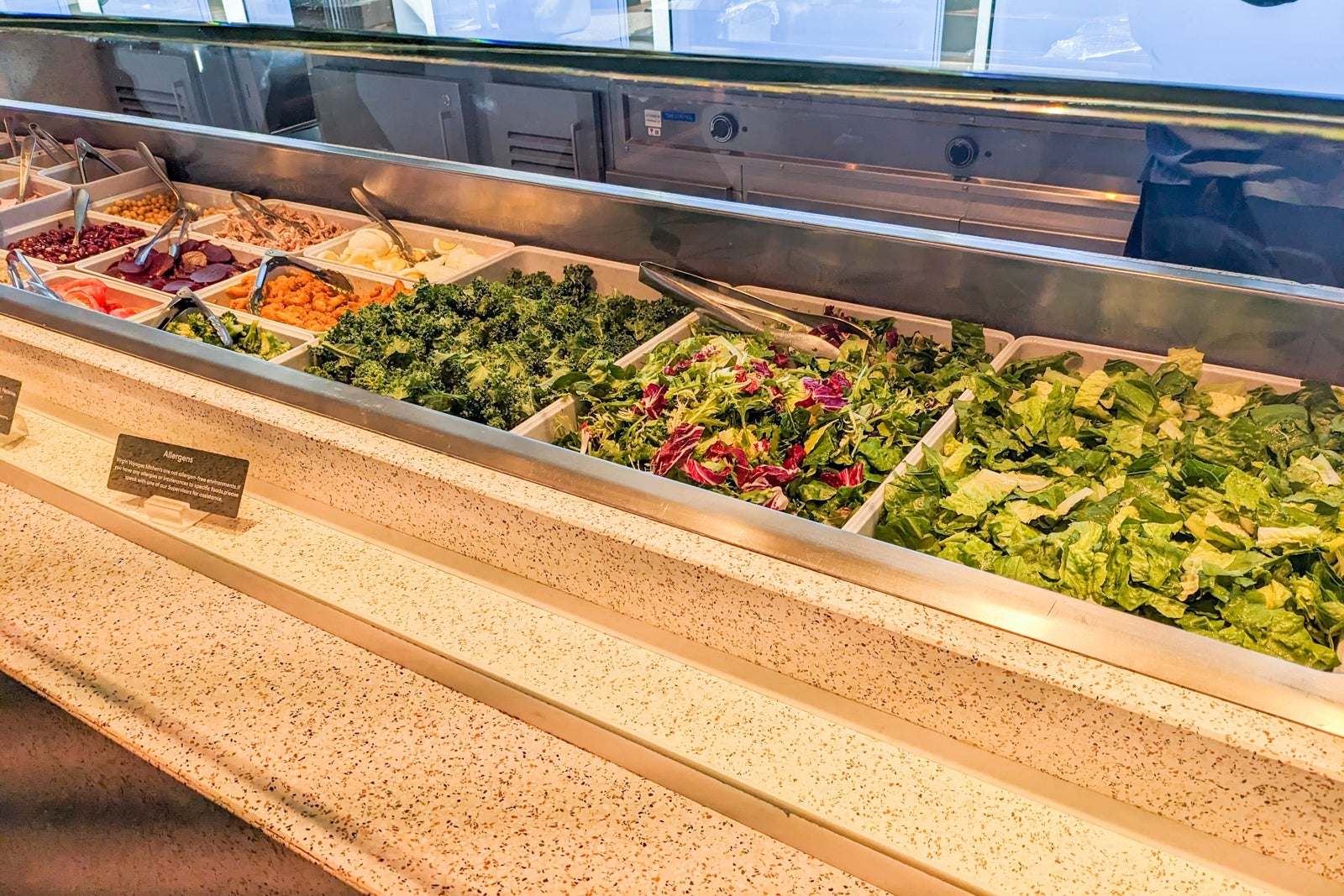Salad bar on cruise ship