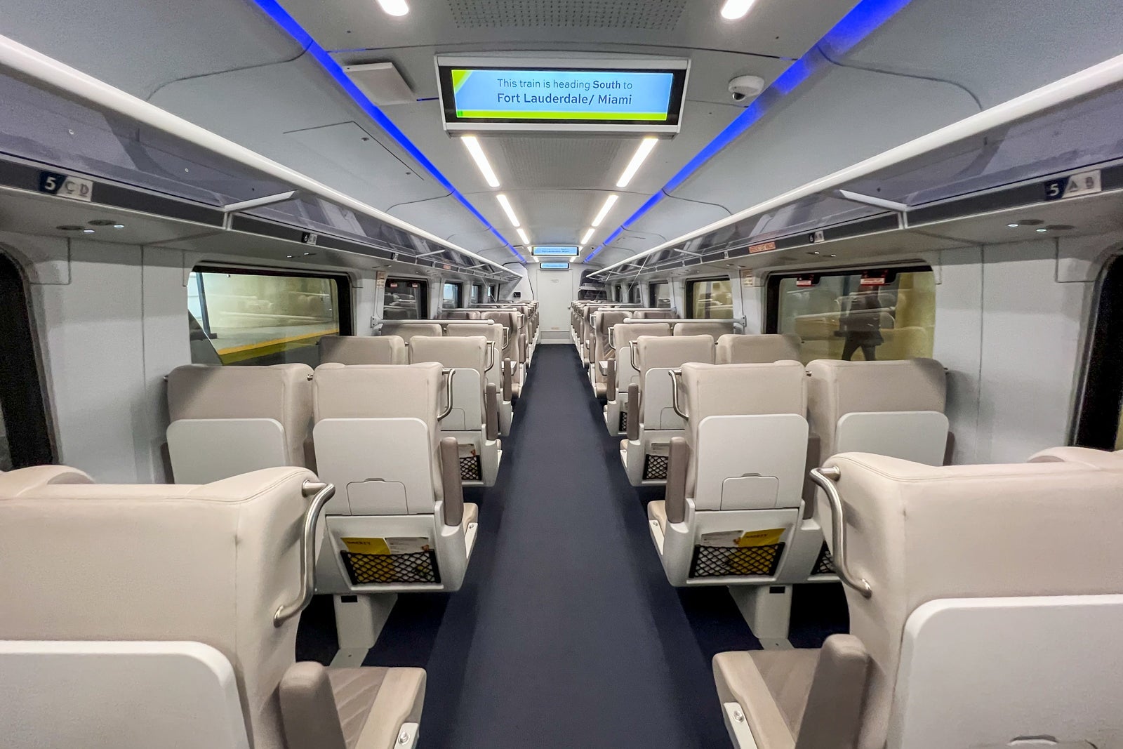 Brightline train seats