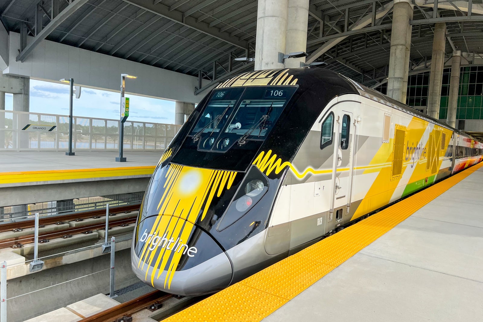 Brightline passenger train in Florida
