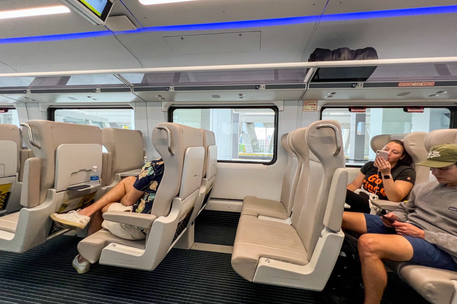 Brightline train seats