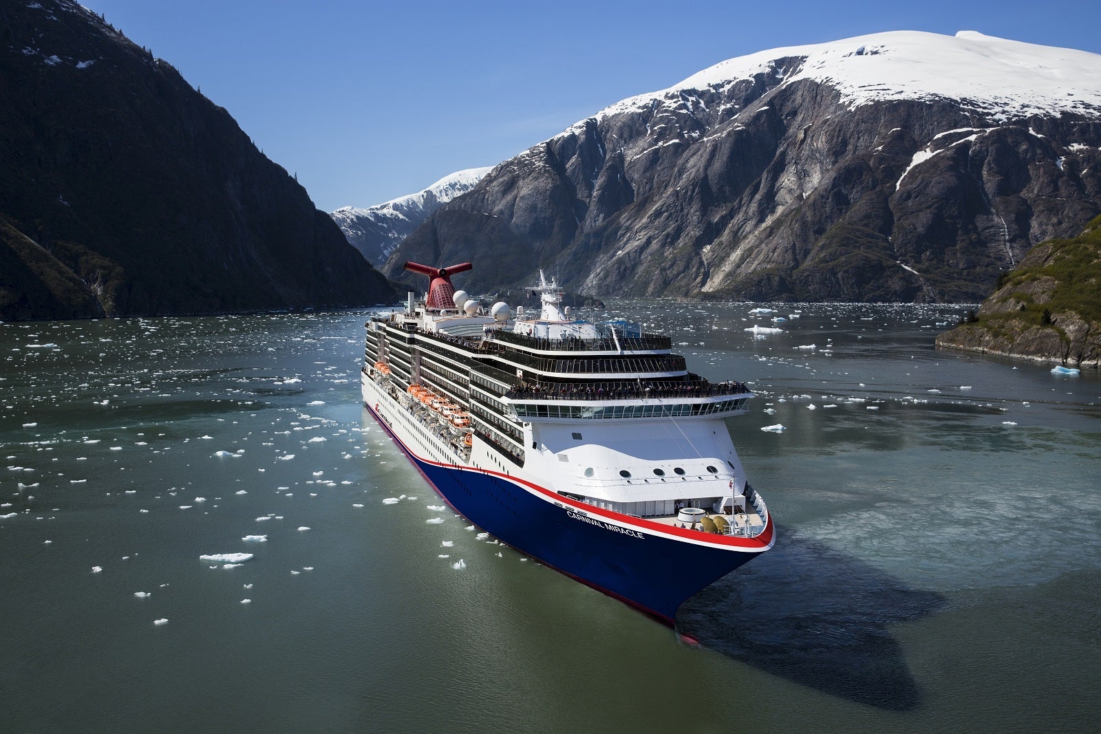 Carnival Miracle cruise ship in Alaska