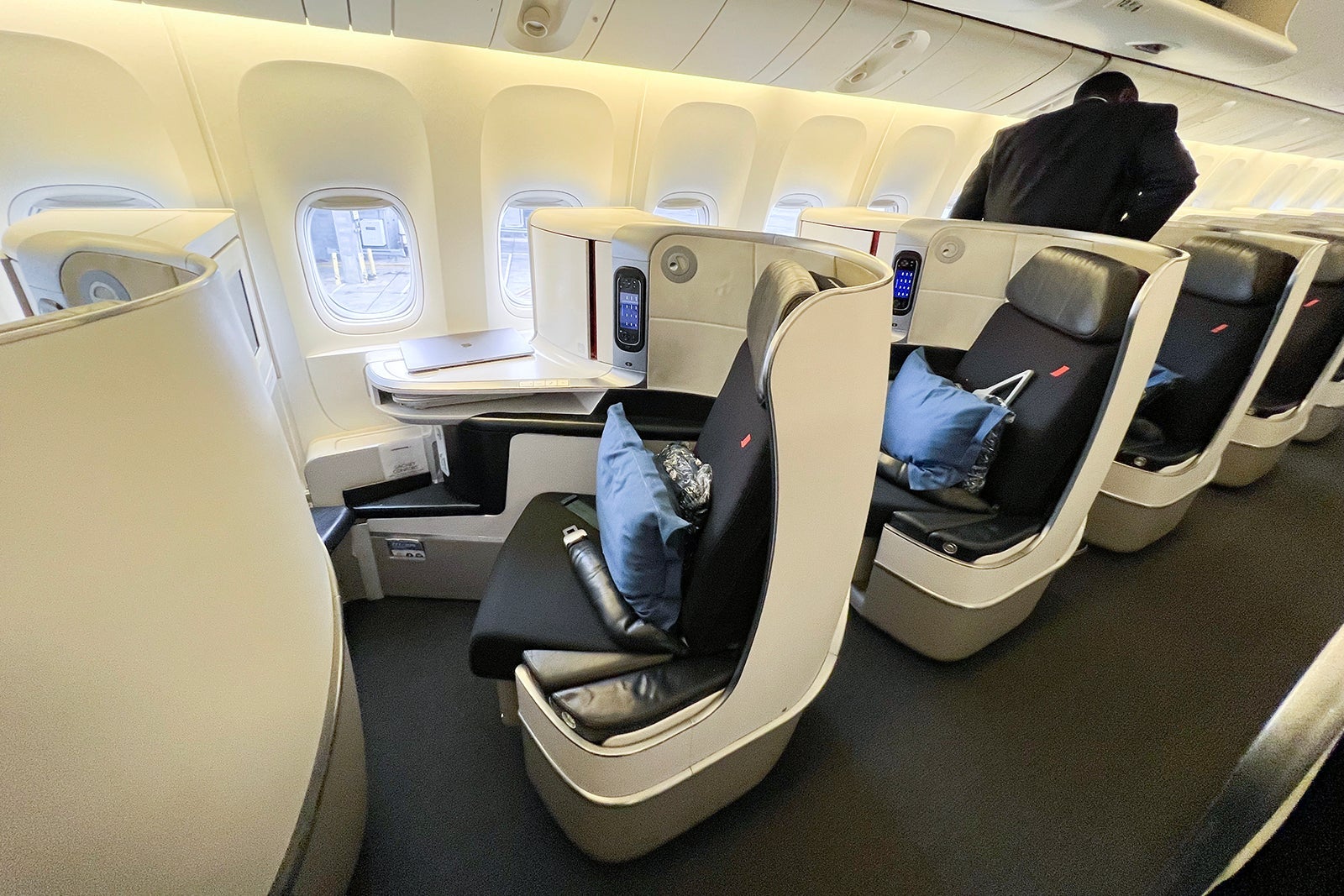 Air France business class seats.