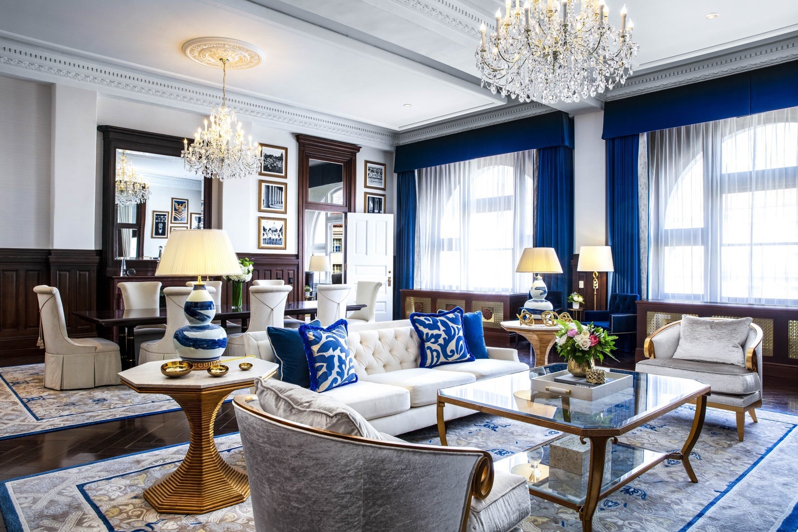elegant hotel lobby