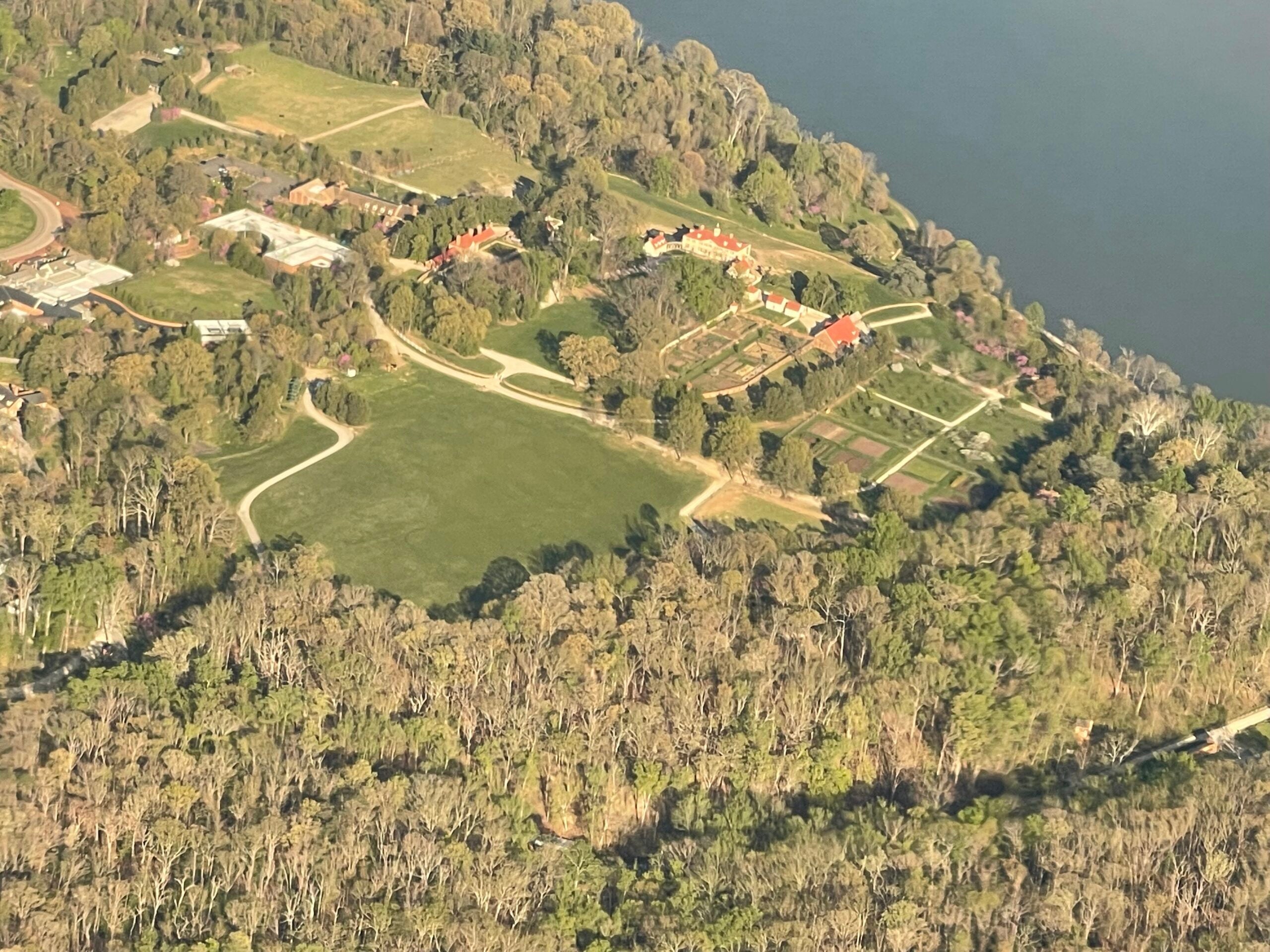 Mount Vernon aerial shot